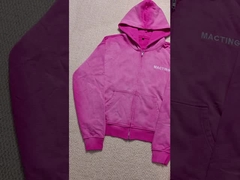 Lavado de ácido personalizado Bolsillo Deportivo Trajes de correr Trajes de deporte para hombres Trajes de calle Cerradura 100% Sudadera de algodón