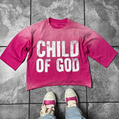 comprar Camiseta de corte personalizado con correa de cuadro con corte de cuadro de gran tamaño de peso pesado Vintage de sol desvanecido camiseta de lavado con ácido online manufacture