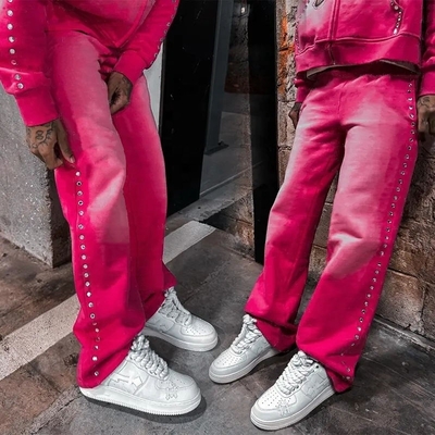 comprar Apoyo de logotipo personalizado Piernas rectas Calzoncillos de algodón de gran tamaño de hombres lavados con ácido online manufacture