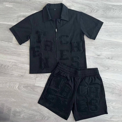 comprar Traje de deporte de dos piezas para hombres con impresión digital y color sólido online manufacture