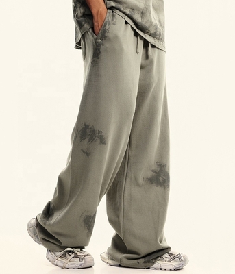 comprar Vestidos de calle a medida Francés Terry Pantalones para correr Pantalones pintados a mano Vintage Pantalones deportivos de gran tamaño online manufacture