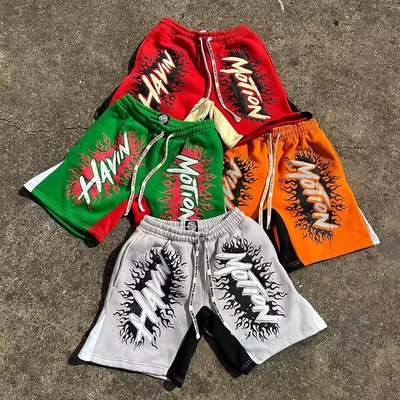 comprar Traje callejero de algodón personalizado Corredora con bolsa de lavado de ácido con impresión de pulpa Casual más calzoncillos de sudor online manufacture
