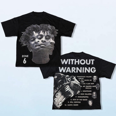 comprar T-shirt de peso pesado en blanco negro tejido por método de tejido online manufacture