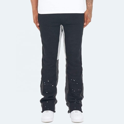 comprar pantalones de deporte negros hombres Anti-pilling Streetwear Vintage Flare Paint Spray Joggers Gris online manufacture