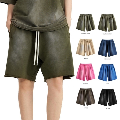comprar 2024 Verano Vintage Cut Francés Terry 440G Pantalones cortos de algodón de peso pesado online manufacture