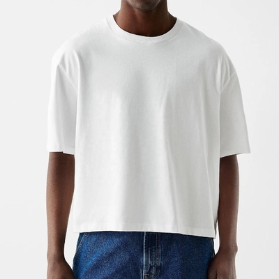 comprar Camiseta de algodón con hombro de cajón para hombres de estilo oversized online manufacture