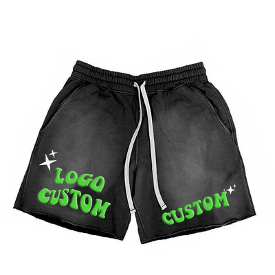 comprar Impresión de pantallas personalizadas de pantalones cortos de sudor masculino en estilo hip hop online manufacture