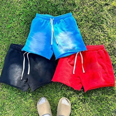 comprar Calzoncillos de largo Peso pesado Francés Terry Personalizado Negro Tamaño Plus Calzoncillos de sudor desvanecidos al sol online manufacture