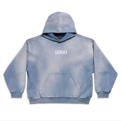 comprar Vintage de gran tamaño cortado Sol Fade Tie Dye Acid Wash Hoodie de calle personalizado de hombre online manufacture