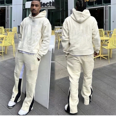 comprar Pantaloncillo cortado con logotipo personalizado y traje con capucha más tamaño Pantaloncillo lavado con ácido online manufacture