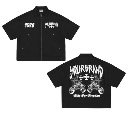 comprar Impresión de pantalla de logotipo personalizado T-shirt de caja recortada en tela de algodón 100% para ropa callejera online manufacture