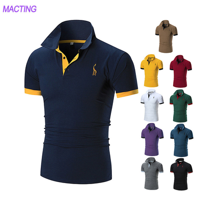 comprar Tejido de punto Logotipo personalizado Golf Casual de algodón poliéster camisetas de polo camiseta para hombres online manufacture