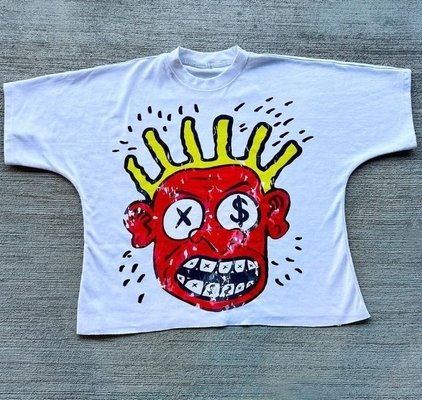 comprar Camiseta personalizada de gran tamaño con sombreado de algodón 100% online manufacture