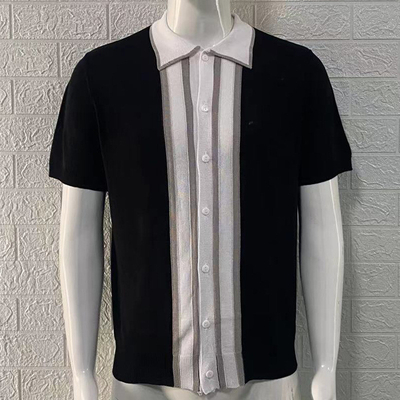 comprar 2023 Verano de los hombres delgado manga corta coloración de lapila suéter POLO con tipo de tela personalizada online manufacture