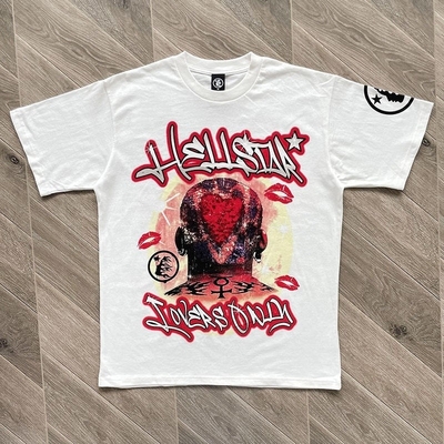 comprar Diseño de verano de 2024 Peso pesado de algodón Dtg Impresión de camiseta unisex para hombres estilo Hip Hop online manufacture