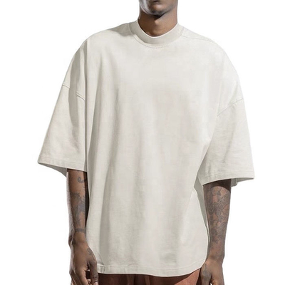 comprar Impresión a medida 100% de algodón costilla cuello falso camiseta en blanco para hombres método de tejido de punto online manufacture