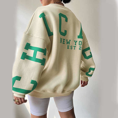 comprar Impresión de pantalla de letras Y2k con capucha personalizada sudadera de cultivo sostenible para mujeres online manufacture