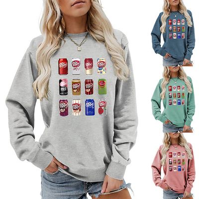 comprar Diseño gráfico personalizado Y2k Impreso Fun Crewneck Hoodie para mujeres S-6XL o tamaño personalizado online manufacture