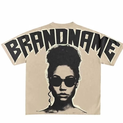 comprar 100% de tejido de algodón hombre camiseta de gran tamaño Dtg Impresión de logotipo Tee para la vida cotidiana casual online manufacture