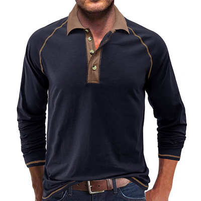 comprar 100% de algodón camisetas de polo de manga larga MACTING logotipo personalizado bordado camiseta de golf casual online manufacture