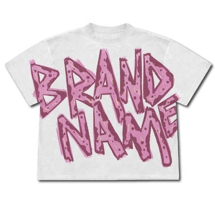 comprar Colorido DTG personalizado Impreso de la camiseta de hombres de gran tamaño Lavado recortado Ajuste de confort colores online manufacture