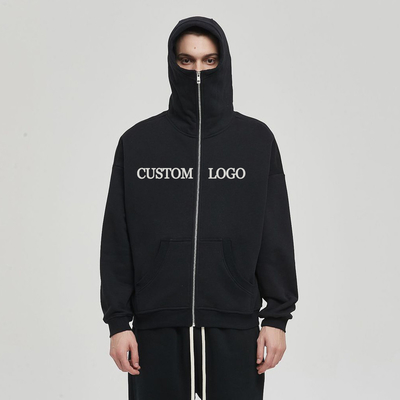 comprar Collar con capucha Invierno Caluroso de algodón Terry bordado Mascarado Ninja Hoodie para días fríos online manufacture