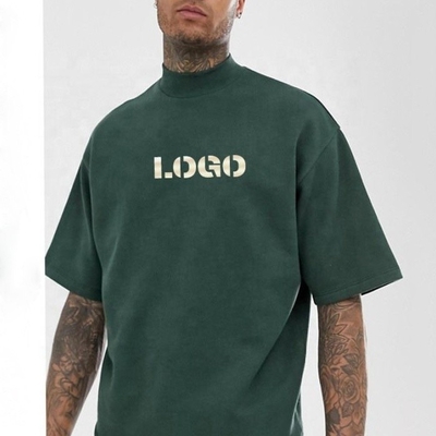 comprar Camisetas blancas de hombres de gran tamaño mayorista Camisetas de hombro con cuello falso 100% de algodón online manufacture