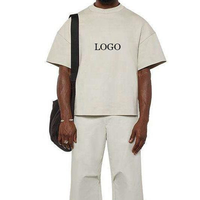 comprar Estilo Hip Hop 300 gramos 100% de algodón T-shirt de hombro cortado de gran tamaño online manufacture