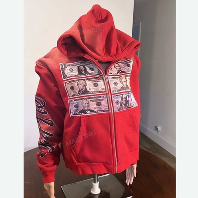 comprar Unisex con sudadera con el sol se desvaneció y cierre con cremallera en acabado lavado con ácido online manufacture