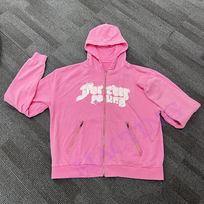 comprar Peso pesado de algodón vintage lavado con ácido ropa de calle personalizada con logotipo bordado con capucha online manufacture
