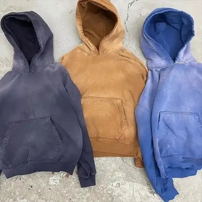 comprar Temporada de otoño unisex hombre de gran tamaño sudadera de peso pesado con diseño de lavado de ácido personalizado online manufacture