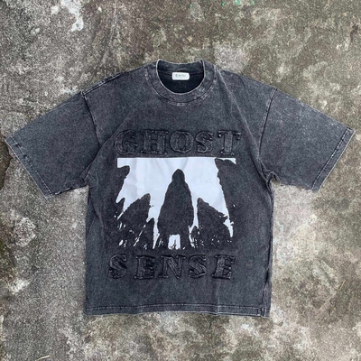 comprar Camisetas de bordado con parche de hombres con impresión a medida y método de tejido de punto online manufacture