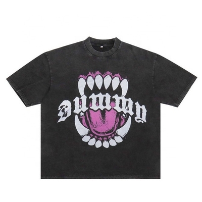 comprar Diseño lavado con ácido Vintage 200 Gsm Camisetas de algodón para unisexo en tamaño grande online manufacture
