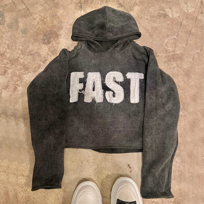 comprar Camiseta con sudadera de hombre con sudadera de hombre lavada con hombro y sombrero en bruto online manufacture