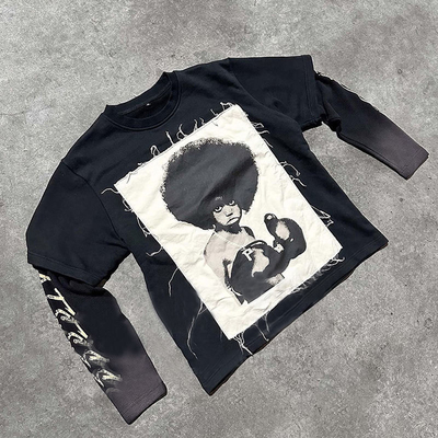 comprar T-shirt de bordado de diseño personalizado para hombres online manufacture