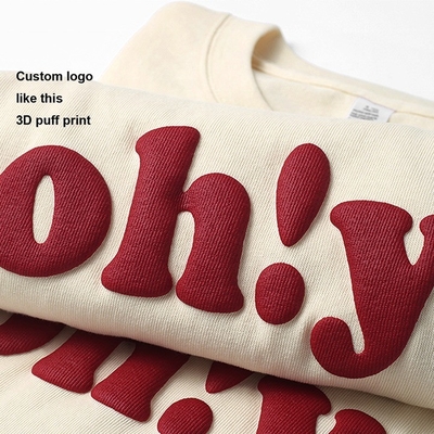 comprar Camiseta de hombre con impresión 3D y logotipo personalizado en tela de algodón 100% de peso pesado online manufacture