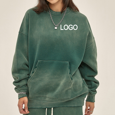 comprar Moda deportiva a medida Mujeres 360G de algodón francés Terry grueso sudadera de peso pesado online manufacture