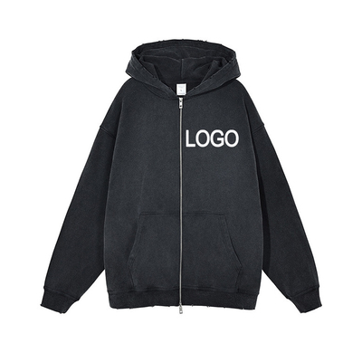 comprar Camiseta con capucha de cuello alto con cremallera Trico 3d con impresión de pulpa ropa callejera de hombre suéter estilo de manga regular online manufacture