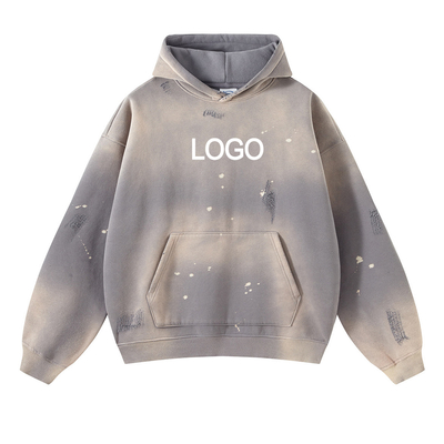 comprar Blusas con capucha unisex de gran tamaño personalizadas 450GSM 100% algodón grueso Fleece francés Terry online manufacture