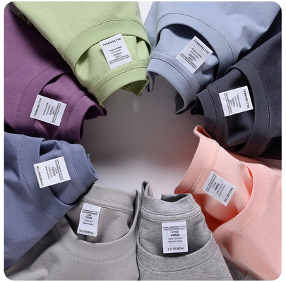 comprar 100 camisetas en blanco de algodón MACTING tejido 250 gramos 100% peso pesado online manufacture
