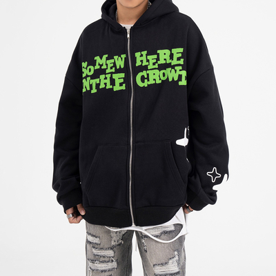 comprar Unisex personalizado Y2k Streetwear Zipup Hoodie con impresión 3D Puff y cierre de cierre completo online manufacture