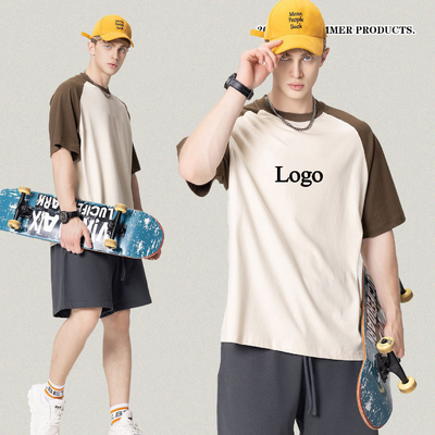 comprar Logotipo personalizado Impreso de colores mixtos camisetas para unisex ropa callejera casual moda online manufacture