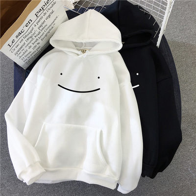 comprar Camisetas con capucha de poliéster para sublimación Impresión de cara sonriente de mujer casual suéter deportivo con capucha unisex online manufacture