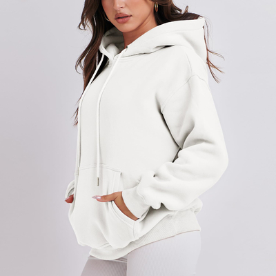 comprar Embroidery Logotipo con capucha en blanco a granel de alta calidad Mujeres sudaderas deportivas Pullover Impreso online manufacture