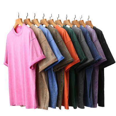 comprar Lavar camisetas en blanco de vintage para hombres Lavar con ácido online manufacture