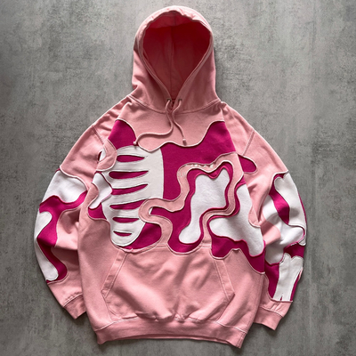 comprar Camisetas personalizadas de esqueleto con cráneo, sudadera con sudadera 100% de algodón, sudaderas de tamaño grande con cortes en caja. online manufacture