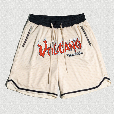 comprar Baloncesto de verano Poliéster Gimnasio Entrenamiento Sublimación Cerradura de bolsillo Calzoncillos de malla masculino con cierre de cuerda y calzoncillos de longitud online manufacture