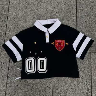 comprar Logotipo personalizado Cortado y Cosido Tricotado Algodón Tamaño Plus Camisetas de Polo de Rugby Unisex Manga corta Golf Camiseta de Polo bordada para hombres online manufacture