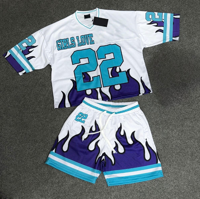 comprar Deportes de verano personalizados de 2 piezas Conjunto rápido de malla seca Camiseta de fútbol Camiseta de fútbol Camiseta de fútbol Camisetas y pantalones cortos Conjunto hombre online manufacture