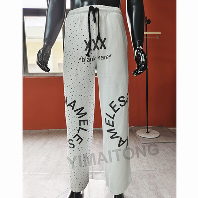 comprar Calzoncillos de piernas rectas para hombres en blanco francés con acentos de strass online manufacture